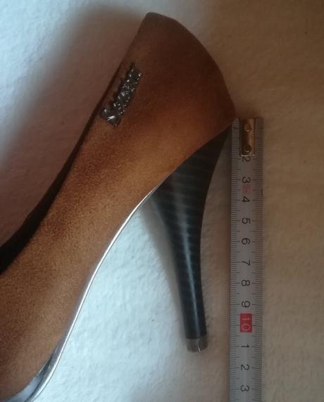 Semišové lodičky hnedé, 36