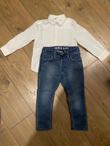 Rifle+košeľa č.98, h&m,98