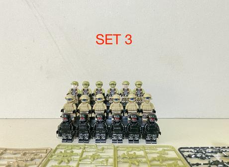 Rôzne figúrky s.w.a.t - (16ks), 