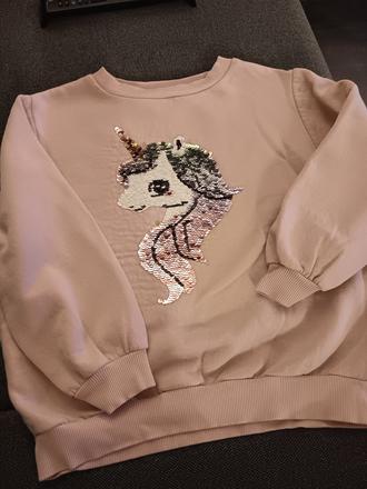 Mikina s jednorožcom, h&m,122