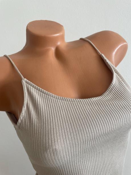 Béžový body top, h&m, xs, h&m,xs