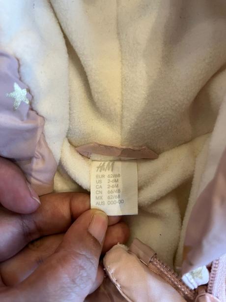 Vatovany fusak/vak h&m 62/68, h&m