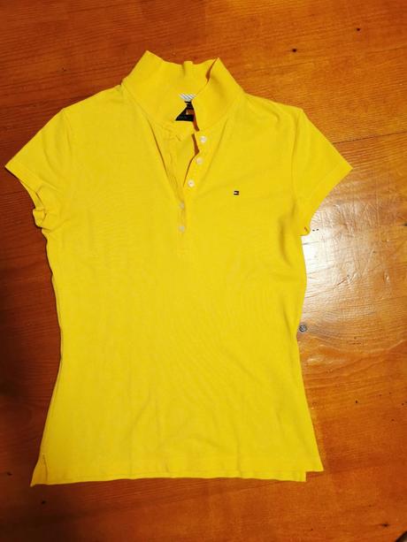 Dámska žltá polokošeľa tommy hilfiger (originál), tommy hilfiger,s