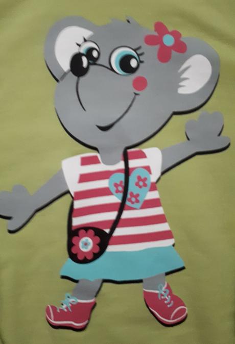 Zelenkavá mikina s myškou, bonprix,116