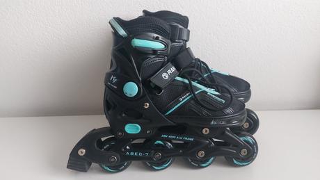 Korčule 2v1 raven pulse black/cyan, 33