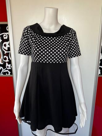 Šaty bodkové, s
