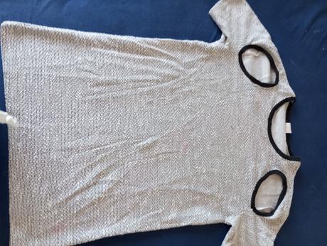 Sivé predĺžené tricko, xl