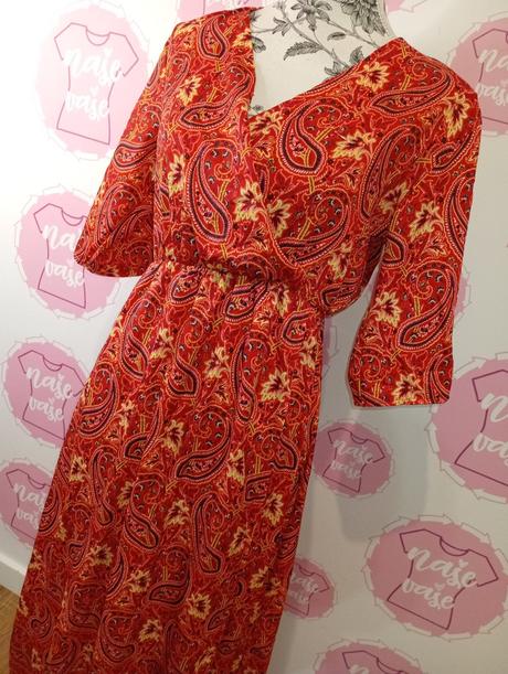 Vzorované maxi šaty, m