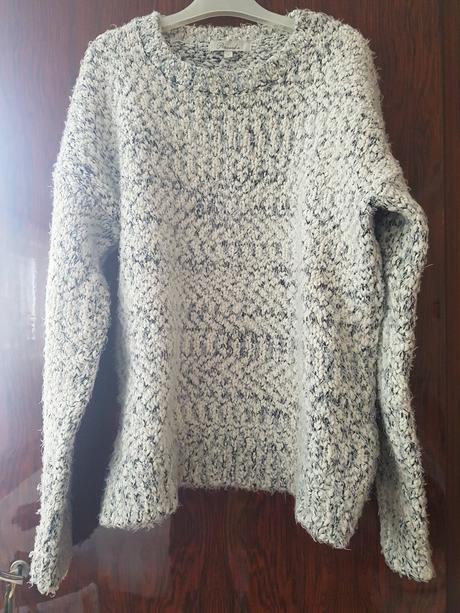 Teply pleteny pulover- rozne, m