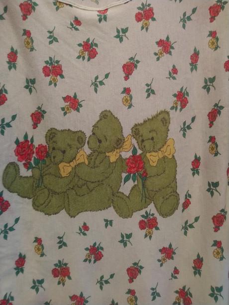 Dámska farebná nočná košeľa medvedíci, l, l