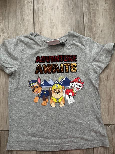 Tričko s meniacou sa potlačou, lupilu,110