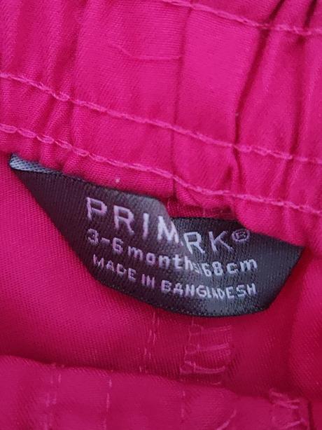 Ružové šortky, primark,68