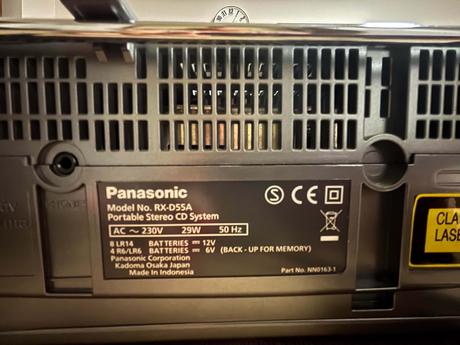 Panasonic rx-d55a, panasonic