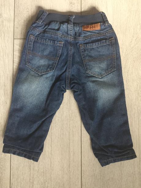 Chlapcenske zateplene rifle 6-9 mesiacov, h&m,74