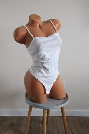 Biely body top, na-kd, s, s