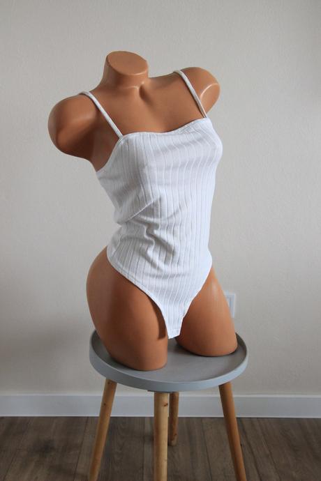 Biely body top, na-kd, s, s