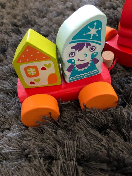 Drevený vláčik skladačka, 