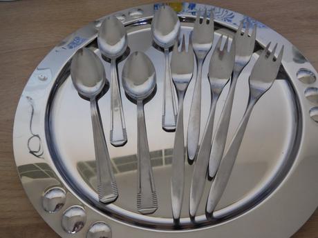 Príbor na doloženie sady, retro sady, 