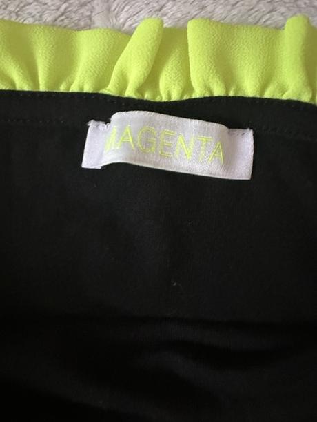 Súprava croptop a sukňa neónovej farby zn. magenta, m