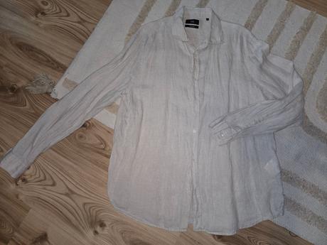 Pánska ľanova košeľa xl, c&a,xl