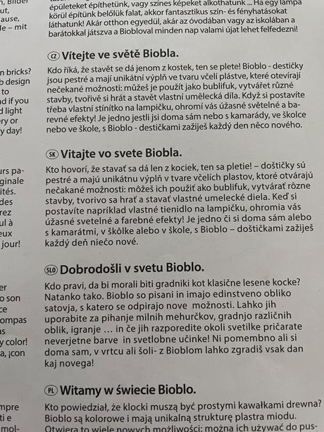 Bioblo stavebnice, 
