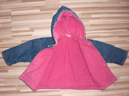 Riflová prechodná bundička 74/80, 74