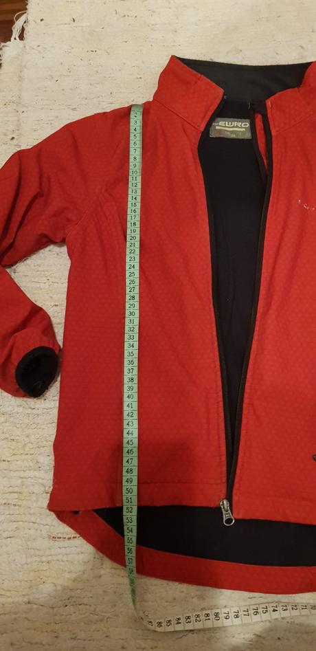 Softsell bunda červená vel.128/134, lewro,134