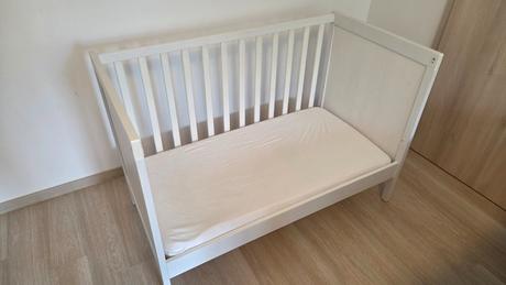 Detska postielka ikea sundvik + matrac + chranic, šírka (cm): 60,dĺžka (cm): 120