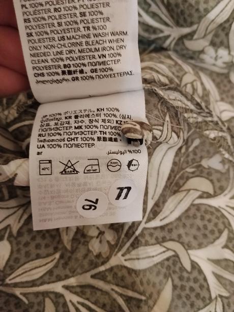 Elegantná romantická blúzka h&m floral vzor, 36 / s