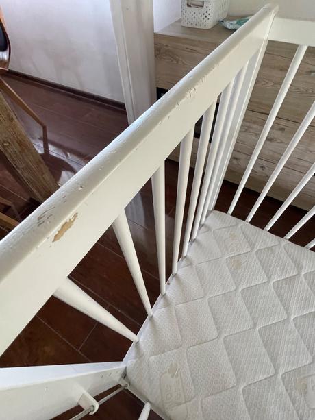 Biela detska postielka s matracom, šírka (cm): 60,dĺžka (cm): 120