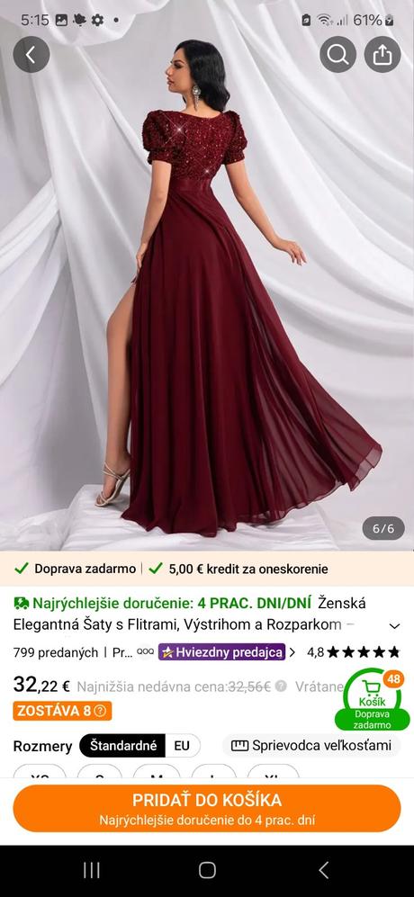 Šaty na svadbu alebo ples, xxl