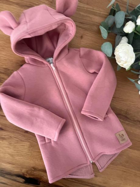 Zateplené mikiny s uškami, active,80 - 134