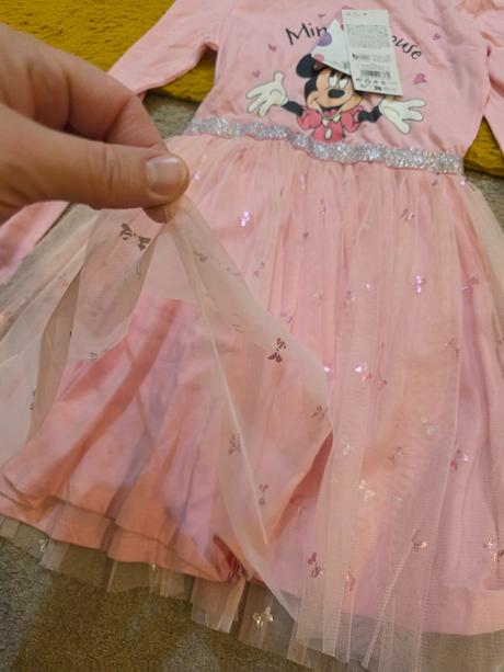 Ružové minnie šaty 122, 122