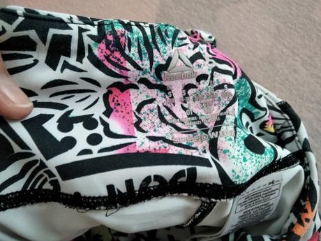 Farebné legíny, reebok,s