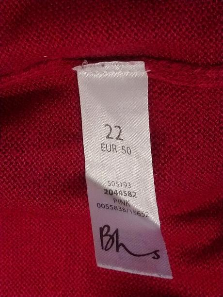 Dámske sýto ružové acrylové bolerko, bhs, xxxl, bhs,xxxl