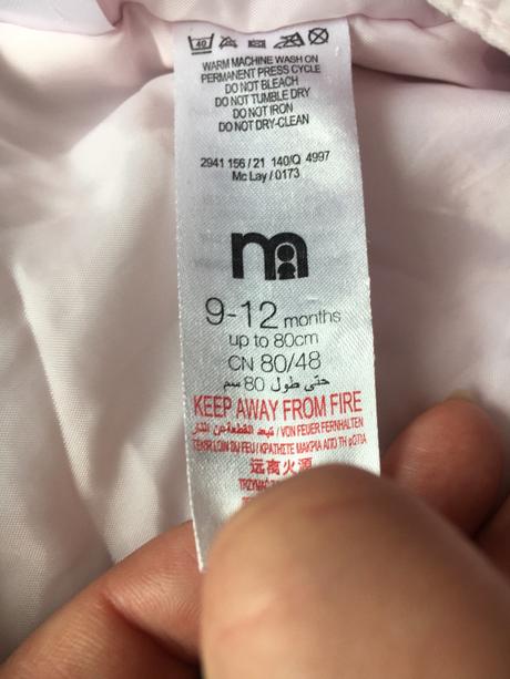 Zimný overal veľ. 80 (9-12m ), mothercare,80