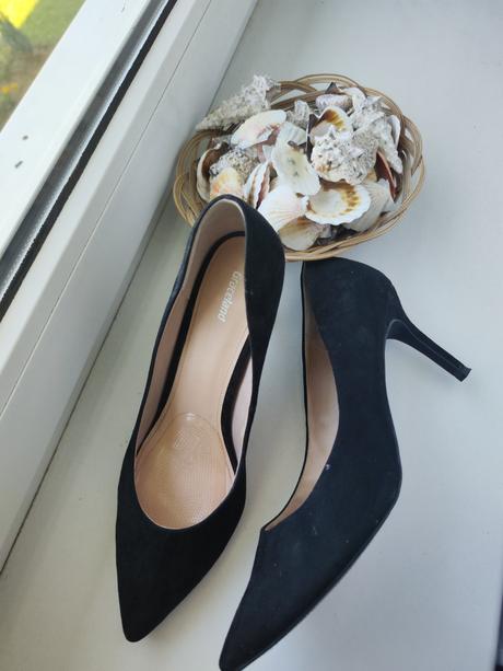 Čierne lodičky deichmann s vložkou proti nárazom, graceland,41