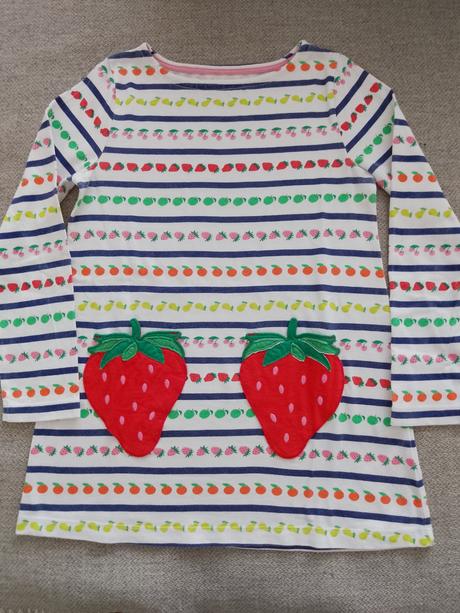 Dievčenská tunika s ovocím, mini boden,134