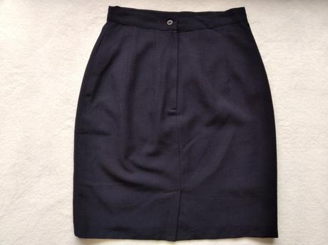 Tmavomodrá biznis sukňa, h&m,36