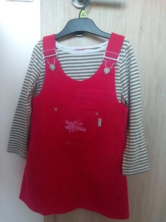 Mencestrove saty s trickom vel. 116, 116