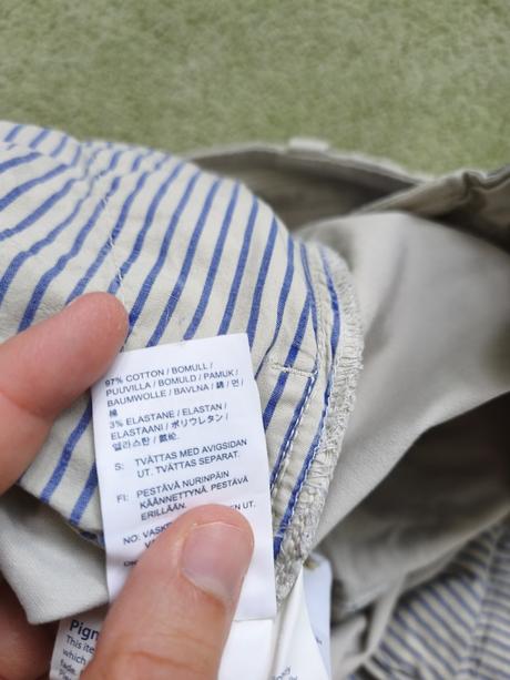 Bavlnene chinos boomerang sweden w33 l32, m