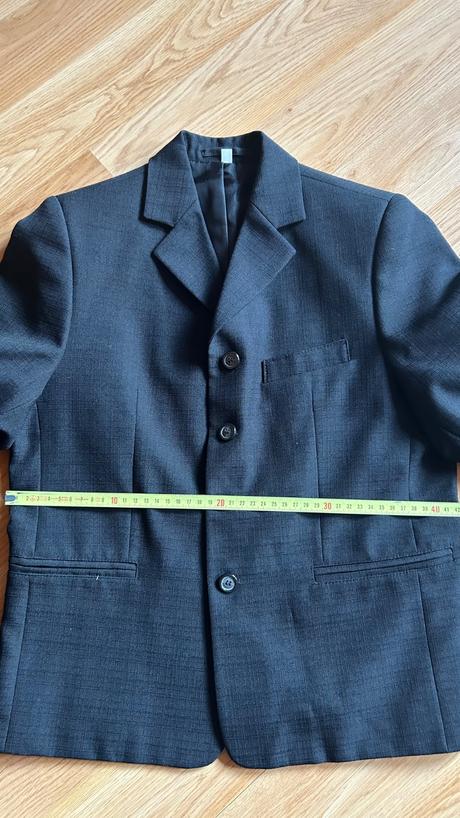 Chlapčenský oblek v.134 - tmavošedý, 134