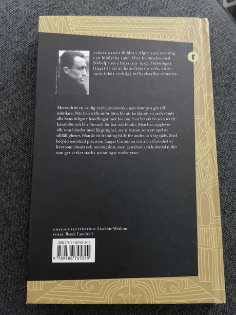 Kniha a. camus främlingen cudzinec švédsky,