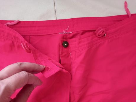Ružové trojštvrťové nohavice, 36
