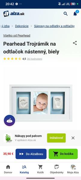 Sadrový odtlačok bábätka
