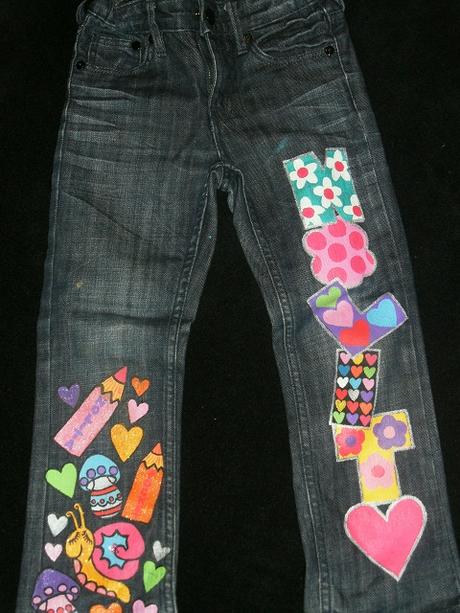 Pomaľované rifle, h&m,110