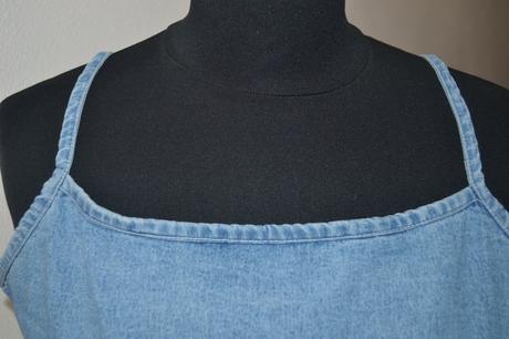 Vyšívané denimové šaty l - xl, l