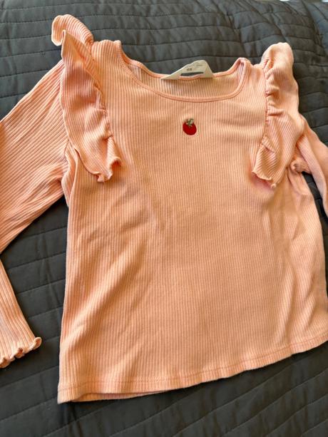 Tričko s volánikom, h&m,122