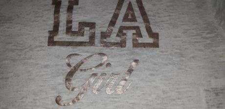 Crop tričko l. a. girl, h&m,134