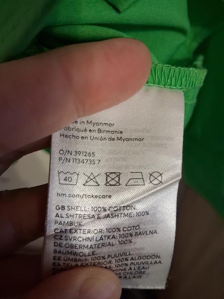 Zelená oversize košeľa, h&m